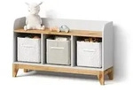 KINDERSITZBANK Mailo Wei&szlig;/Artisan 107.2 x 63.8 cm mit 2 Schubladen