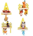 Kinderregal-Set Boarti 4-tlg. Gelb
