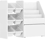 KINDERREGAL B&uuml;cherregal mit 6 herausnehmbaren Boxen Ablagen