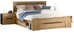 SCHLAFZIMMER Set 3-teilig Eiche Artisan, grau, Kombination mit Bett 140 x 200...