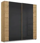 Schwebet&uuml;renschrank Artemis Anthrazit, Eiche Artisan
