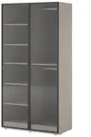 DREHT&Uuml;RENSCHRANK ATELIO 101/200/51 cm Modern Kleiderschrank 2-t&uuml;rig Kaschmir