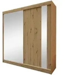 SCHWEBET&Uuml;RENSCHRANK Gaja 200/216/61 eiche Artisan mit Spiegel und