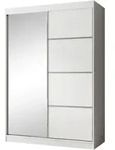 SCHWEBET&Uuml;RENSCHRANK Paco 150/215/61 2-t&uuml;rig wei&szlig; mit Spiegel