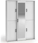 SCHWEBET&Uuml;RENSCHRANK Lano 150/205/40 cm 2-t&uuml;rig wei&szlig;