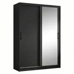 SCHWEBET&Uuml;RENSCHRANK Hela mit 2 T&uuml;ren. 120 cm, Schwarz