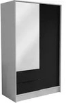 DREHT&Uuml;RENSCHRANK CAVA 102/200/51 cm Modern Kleiderschrank 2-t&uuml;rig mit Spiegel...