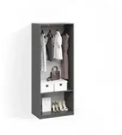 KLEIDERSCHRANK Trento Anthrazit