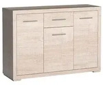KOMMODE SALERNO 127,5/91/40,5cm mit 2 Schubladen 2 T&uuml;ren Eichefarben