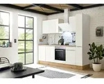 K&uuml;chenblock mit Ger&auml;te Wei&szlig;/Eiche B: ca. 250 cm