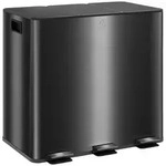 M&Uuml;LLEIMER 3x15L Abfalleimer aus Edelstahl mit Softclose Deckel...