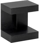 NACHTTISCH mit Schubladen, 40 x 30 x 46 cm, Schwarz