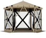 FALTPAVILLON Oxford-Stoff Khaki