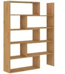 B&Uuml;CHERREGAL LORIS 72,5x24x138 cm, Regal Eiche Artisan