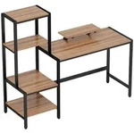 SCHREIBTISCH Computertisch mit Monitorst&auml;nder, CPU-St&auml;nder, 150 x 48 x 125 cm,