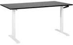 H&Ouml;HENVERSTELLBARER SCHREIBTISCH Manuell 160/72 cm Schwarz Destin III