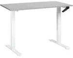 SCHREIBTISCH grauwei&szlig; 120/72 cm manuell h&ouml;henverstellbar Destin III