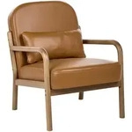 SESSEL Echtleder Goldbraun Selde