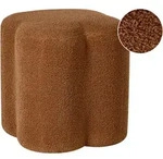 POUF Boucl&eacute; Goldbraun Mancos