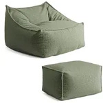 SITZSACK Boucl&eacute; Snug mit Hocker