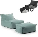 OUTDOOR SITZSACK mit Hocker und H&uuml;lle Der Sundowner
