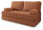 BETTSOFA NIKSI aus Schaumstoff Bucle-Stoff Orange Schlaffunktion