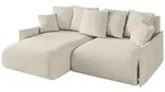 ECKSOFA Ottomane links ONESK-L-v1 216x177x72 Ecru Velours