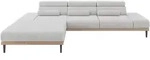 ELEKTRISCHES ECKSOFA Links MONA 316x205x85 Grau Velours