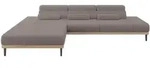 ELEKTRISCHES ECKSOFA Links MONA 316x205x85 Braun Boucl&eacute;