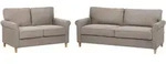 5-SITZER-SOFA SET Stoff hellbraun Ronneby