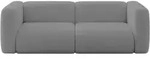MODULARES Sofa 2-SITZER MIRA-S1 228x89x70 Grau cm Boucl&eacute;