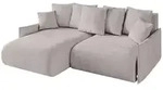 ECKSOFA Ottomane links ONESK-L-v1 216x177x72 Hellbraun Velours