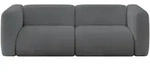 MODULARES Sofa 2-SITZER MIRA-S1 228x89x70 Dunkelgrau cm Cord