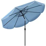 SONNENSCHIRM Metall Polyester Himmelblau
