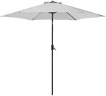 SONNENSCHIRM 270 cm hellgrau Varese