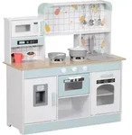 KINDERK&Uuml;CHE, Spielk&uuml;che mit Lichtern, Ger&auml;uschen, Kaffeemaschine, Wei&szlig;