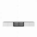 LOWBOARD LIVO 300/41/40 cm, H&auml;ngender TV-Schrank Anthrazit / Wei&szlig;