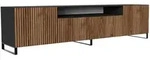 LOWBOARD VAREN 200/41/40 cm, Stand-TV-Schrank Schwarz / Eichefarben