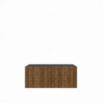 LOWBOARD ROVA 100/41/40 cm, H&auml;ngender TV-Schrank Schwarz / Eichefarben