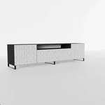 LOWBOARD ROVA 200/41/40 cm, Stand-TV-Schrank Anthrazit / Wei&szlig;