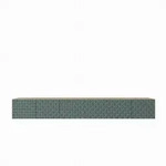 LOWBOARD ROVA 300/41/40 cm, H&auml;ngender TV-Schrank Eiche Artisan / Gr&uuml;n