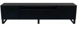 LOWBOARD CAVA 200/41/40 cm, Stand-TV-Schrank Schwarz