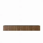 LOWBOARD VAREN 300/41/40 cm, H&auml;ngender TV-Schrank Schwarz / Eichefarben