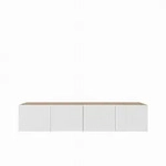 LOWBOARD MIVO 200/41/40 cm, H&auml;ngender TV-Schrank Eiche Artisan