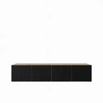 LOWBOARD LIVO 200/41/40 cm, H&auml;ngender TV-Schrank Eiche Artisan
