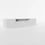 LOWBOARD ROVA 200/41/40 cm, H&auml;ngender TV-Schrank Wei&szlig;