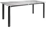 GARTENTISCH 180/90 cm Stein Grauer Marmor Feletto