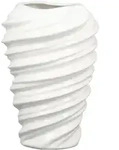 Vase Twist Wei&szlig;