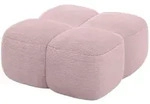 POUF Miko-Puf 90x90x45 cm Rosa Cord Modular Sitzhocker