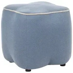 POUF Stoff Hellblau Juno